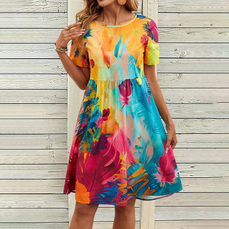 Maja™ – Vintagefärgad klänning