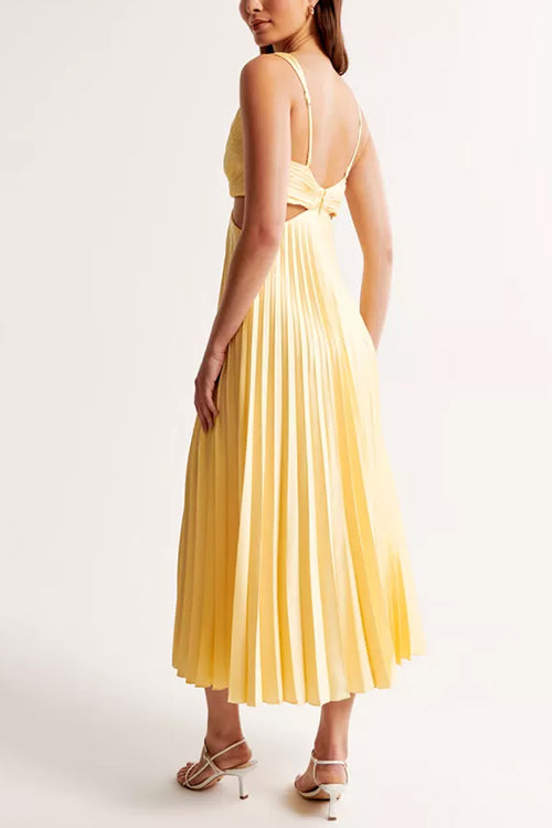 Elsa | Chic Pleated Maxi Dress