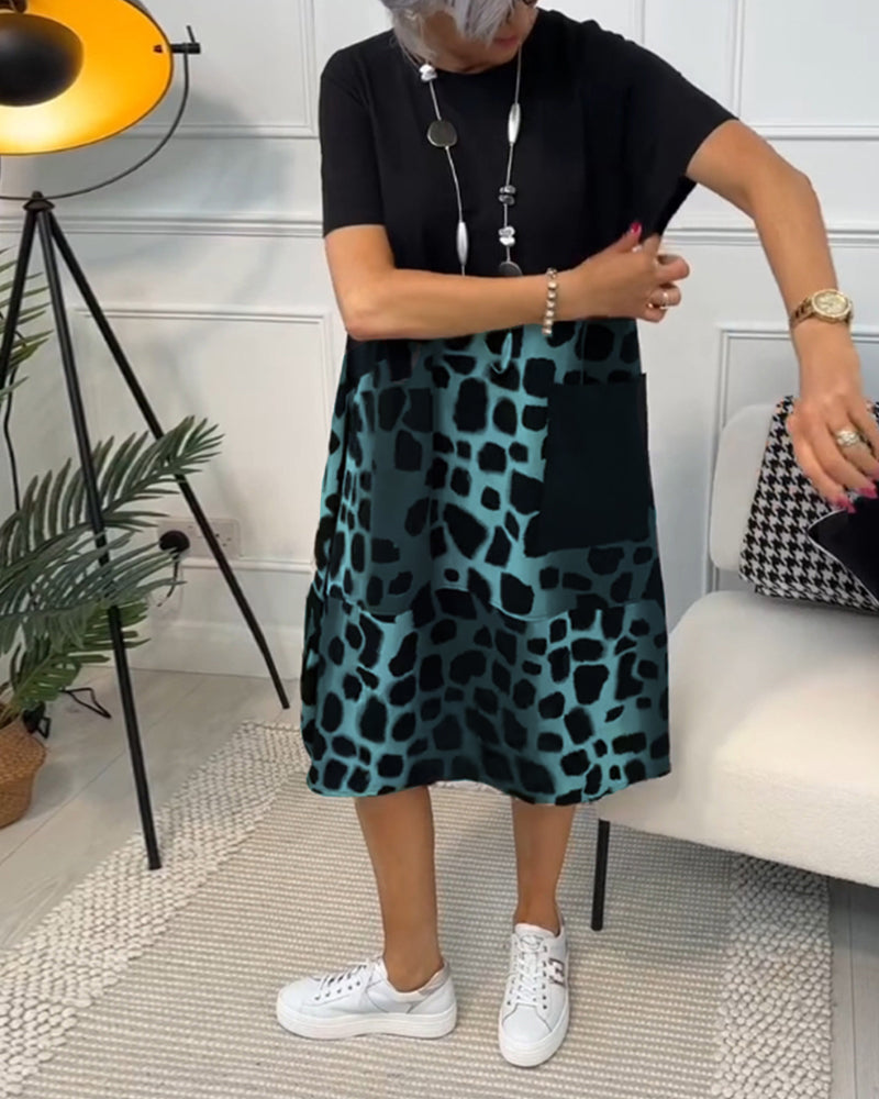 Lina | Lätt och luftig sommarklänning med rund halsringning