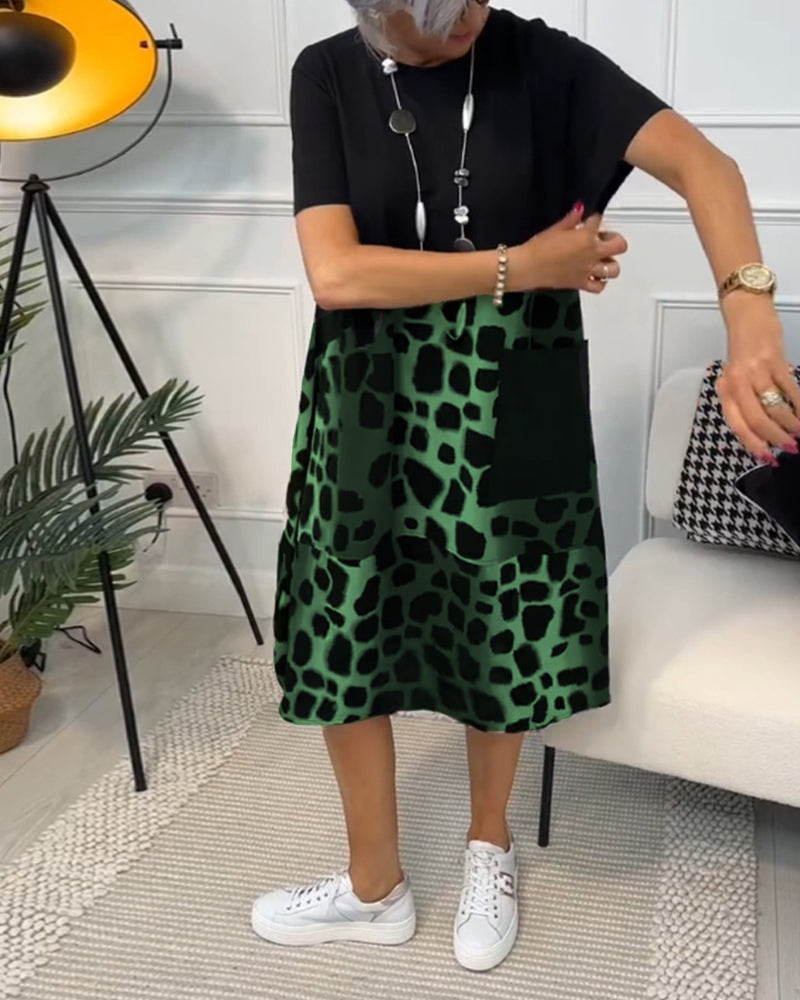 Lina | Lätt och luftig sommarklänning med rund halsringning