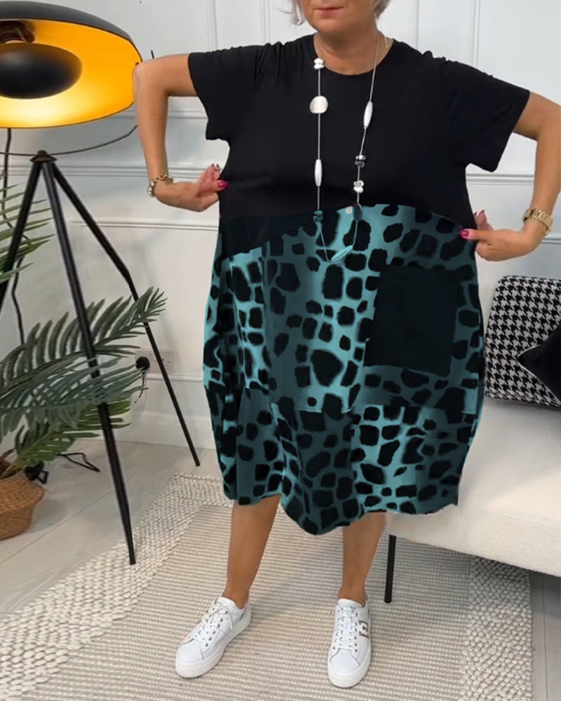 Lina | Lätt och luftig sommarklänning med rund halsringning