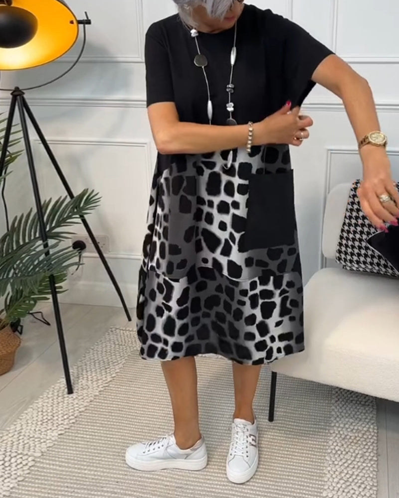 Lina | Lätt och luftig sommarklänning med rund halsringning