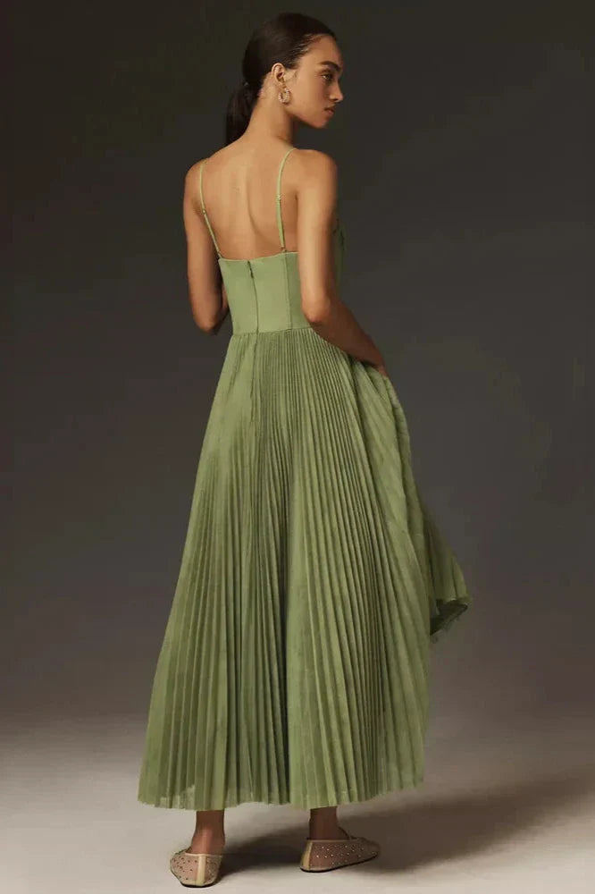 Isabella | Plissé Tulle Midi Skirt