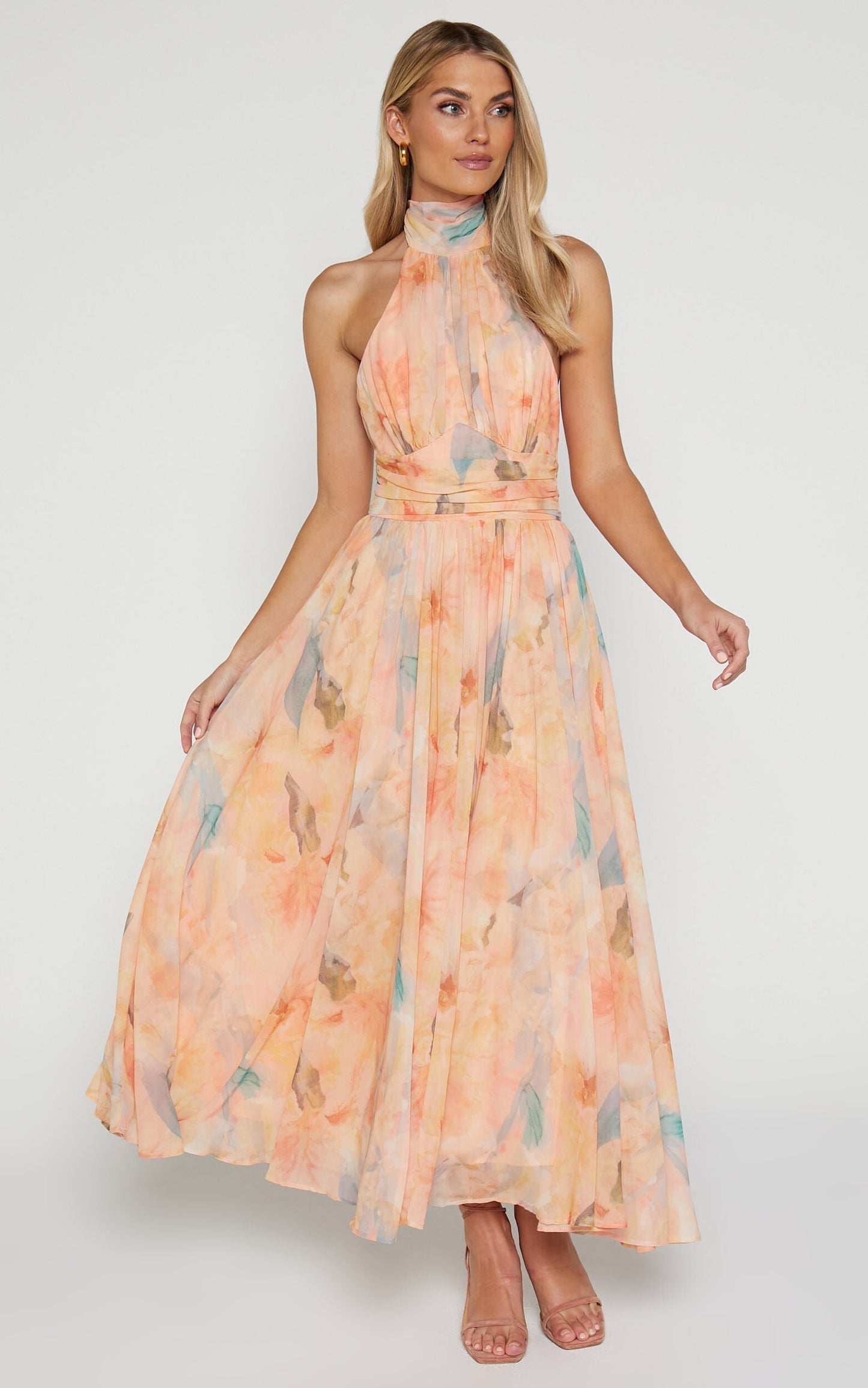 Antonella | Chic Halterneck Maxi Dress