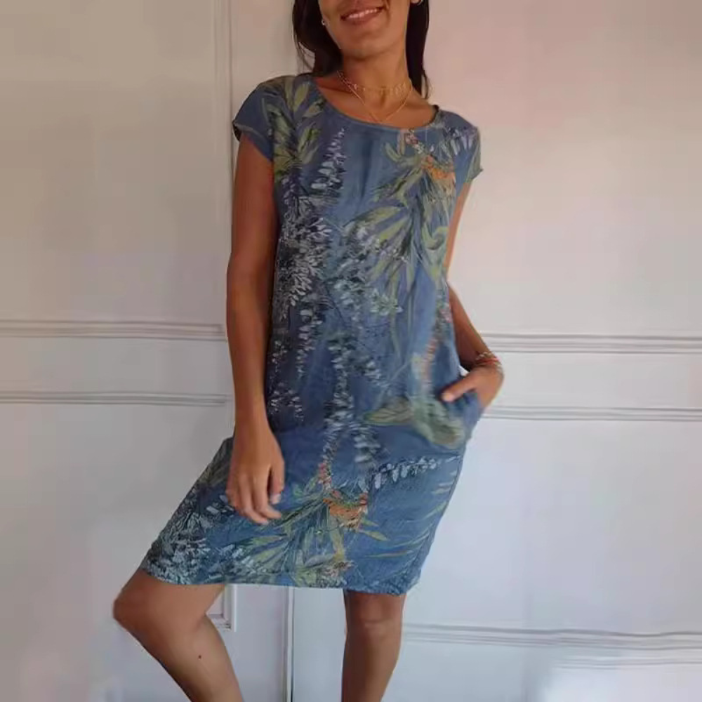 Marije | Bekväm klänning med rund hals