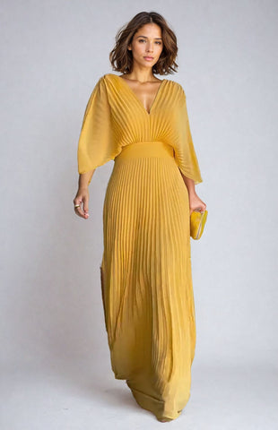 Paya | Chic Midi Dress with V-Neck