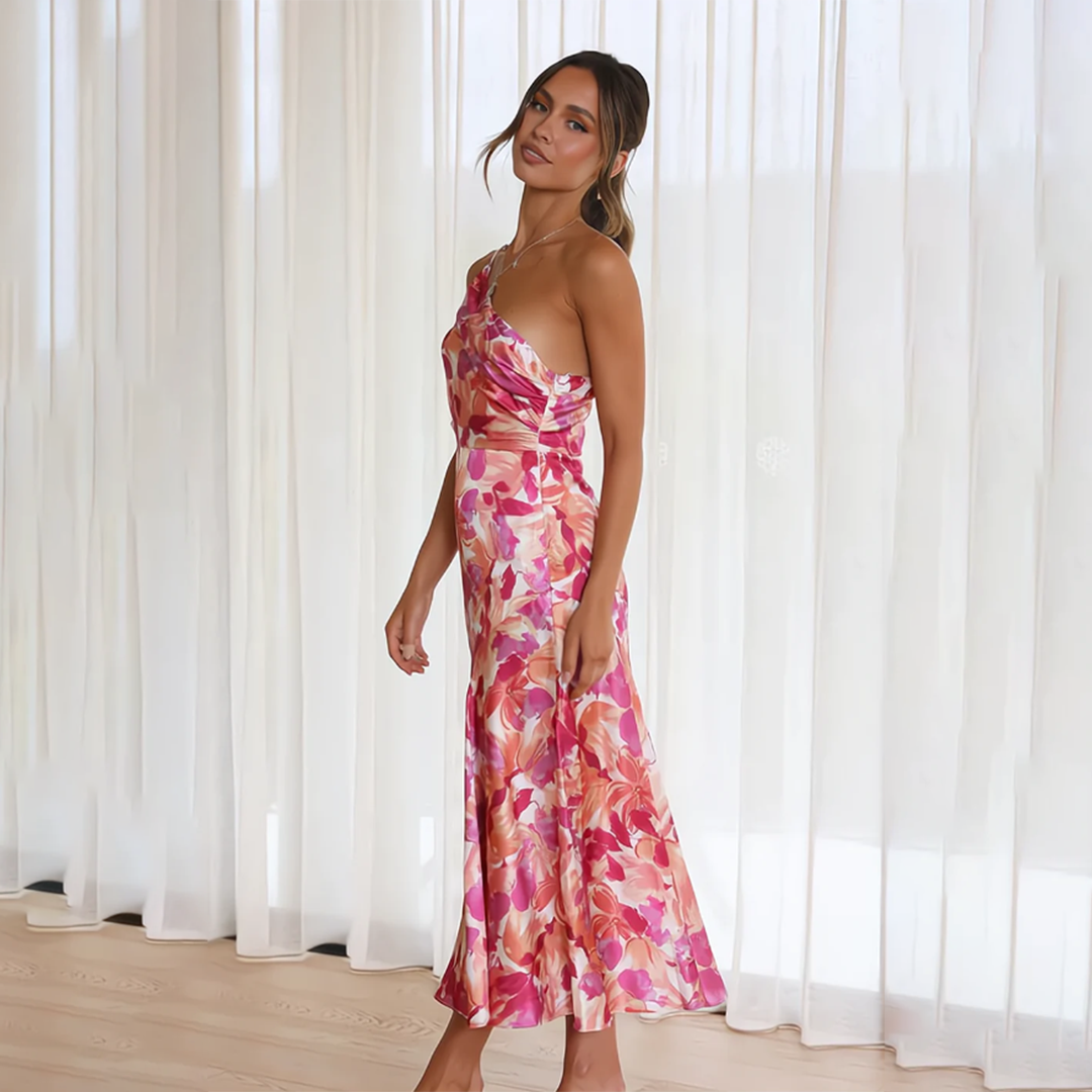 Jenny | Elegant Sommarklänning med Blommönster