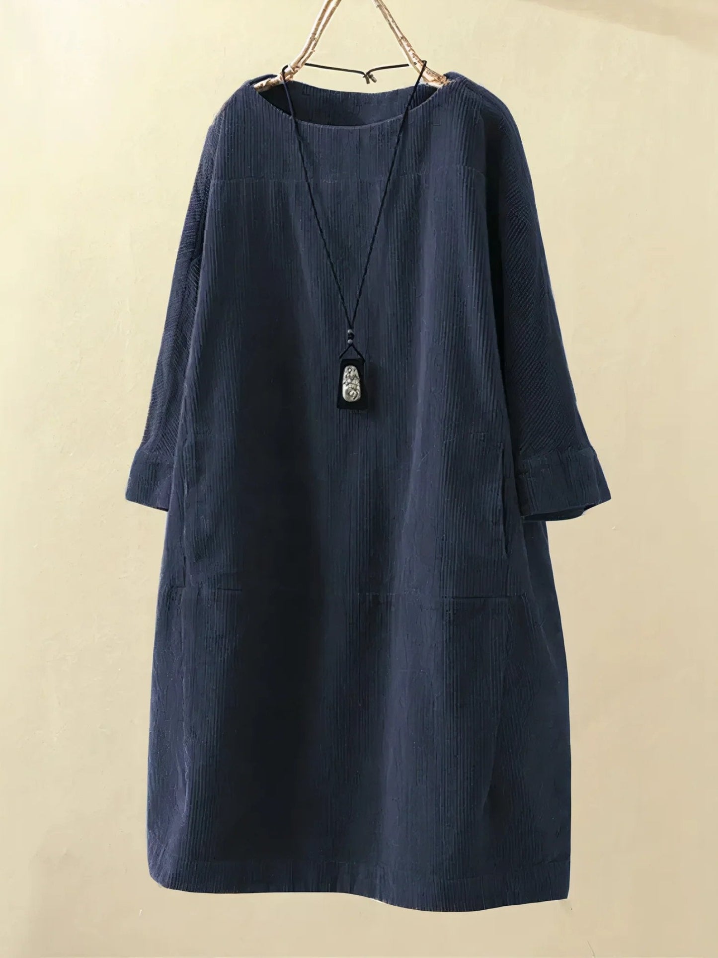 Zophie™ - Avslappnad Vintage Kordklänning