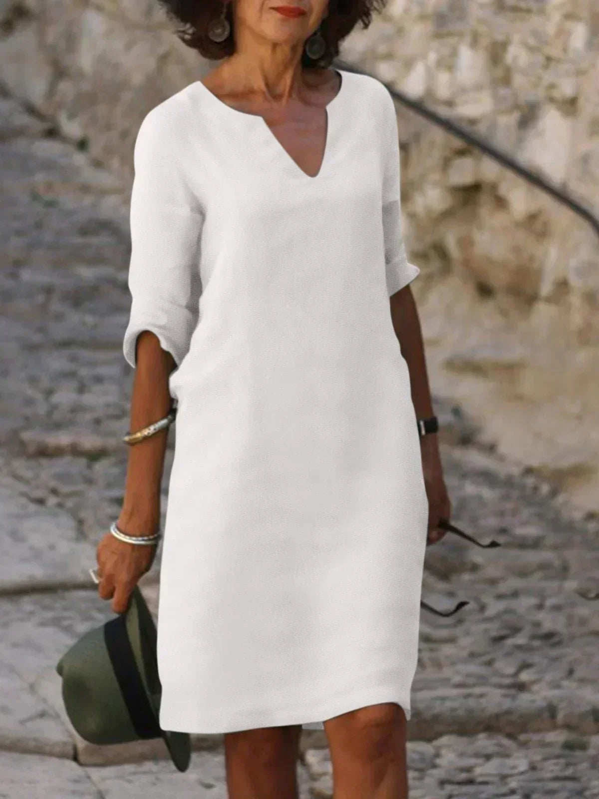 Maria | Elegant V-ringad Klänning