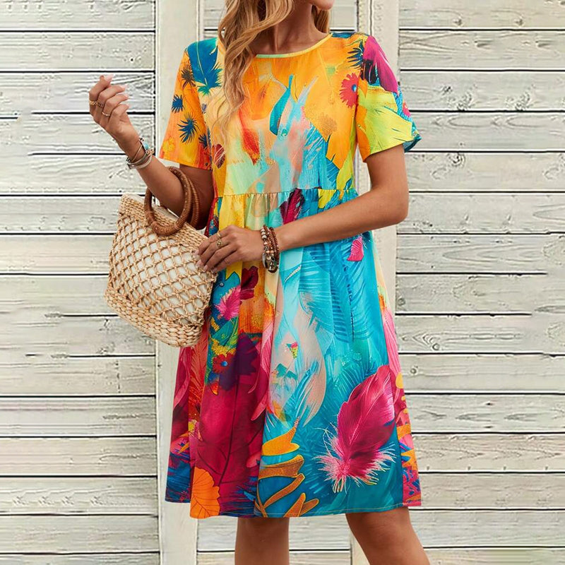 Maja™ – Vintagefärgad klänning