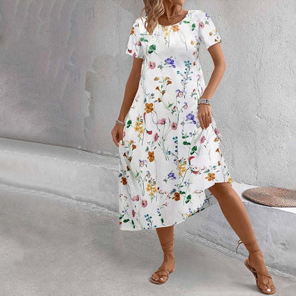 Emma™ – Ledig klänning med blomtryck