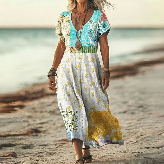 Elsa™ – Vintageklänning med blomtryck