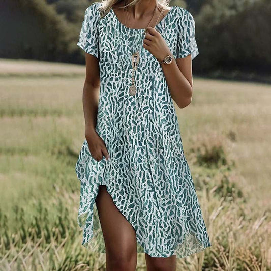 Amélie™ – Vintageklänning med blomtryck