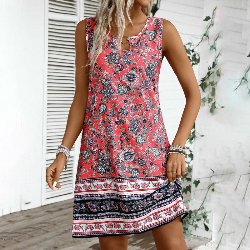 Mia™ – Vintageklänning med etnomönster