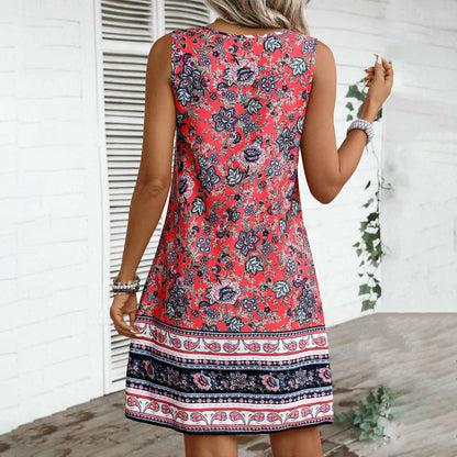 Mia™ – Vintageklänning med etnomönster