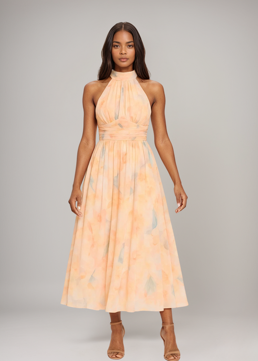 Antonella | Chic Halterneck Maxi Dress