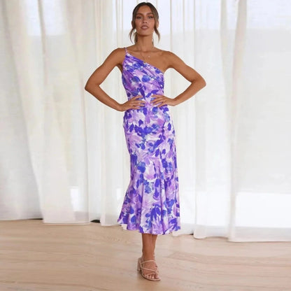 Jenny | Elegant Sommarklänning med Blommönster