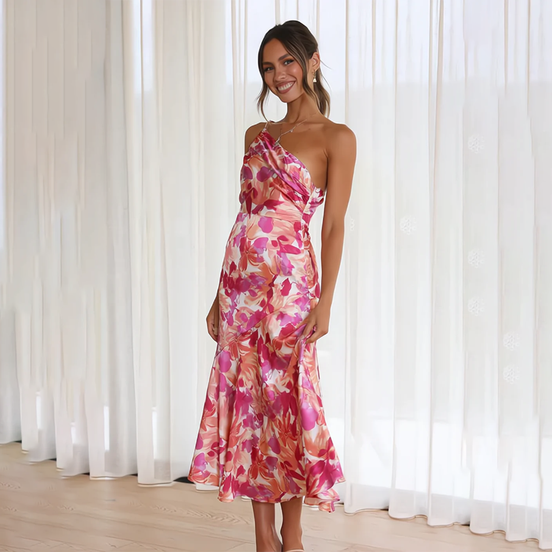Jenny | Elegant Sommarklänning med Blommönster
