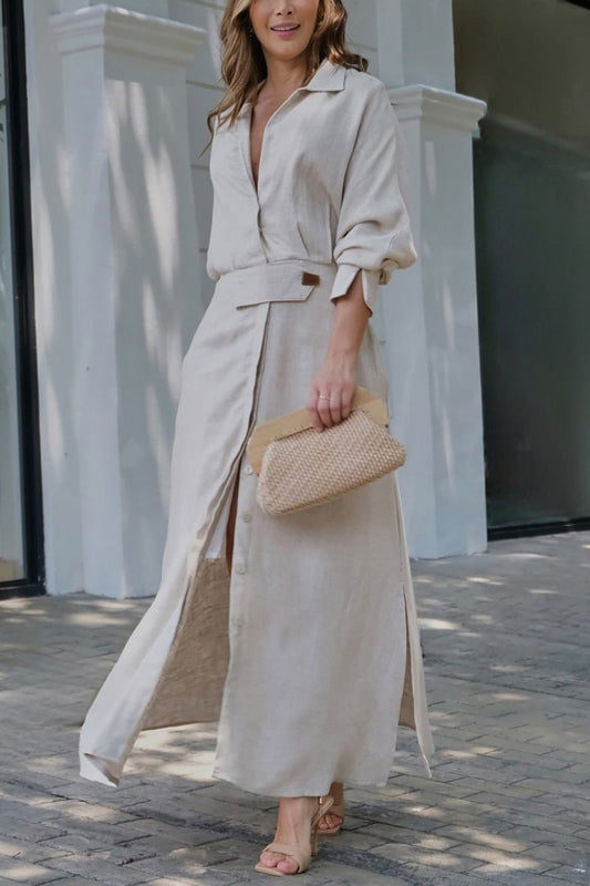 Jeanette | V-Neck Maxi Dress