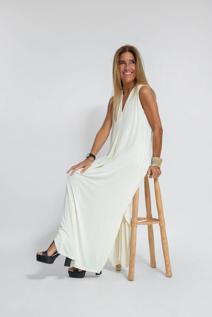 Carmela | Elegant lång klänning med matchande kofta